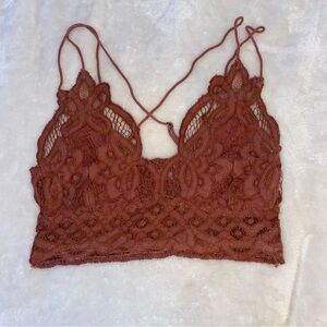 Cried Cross Lace Bralette